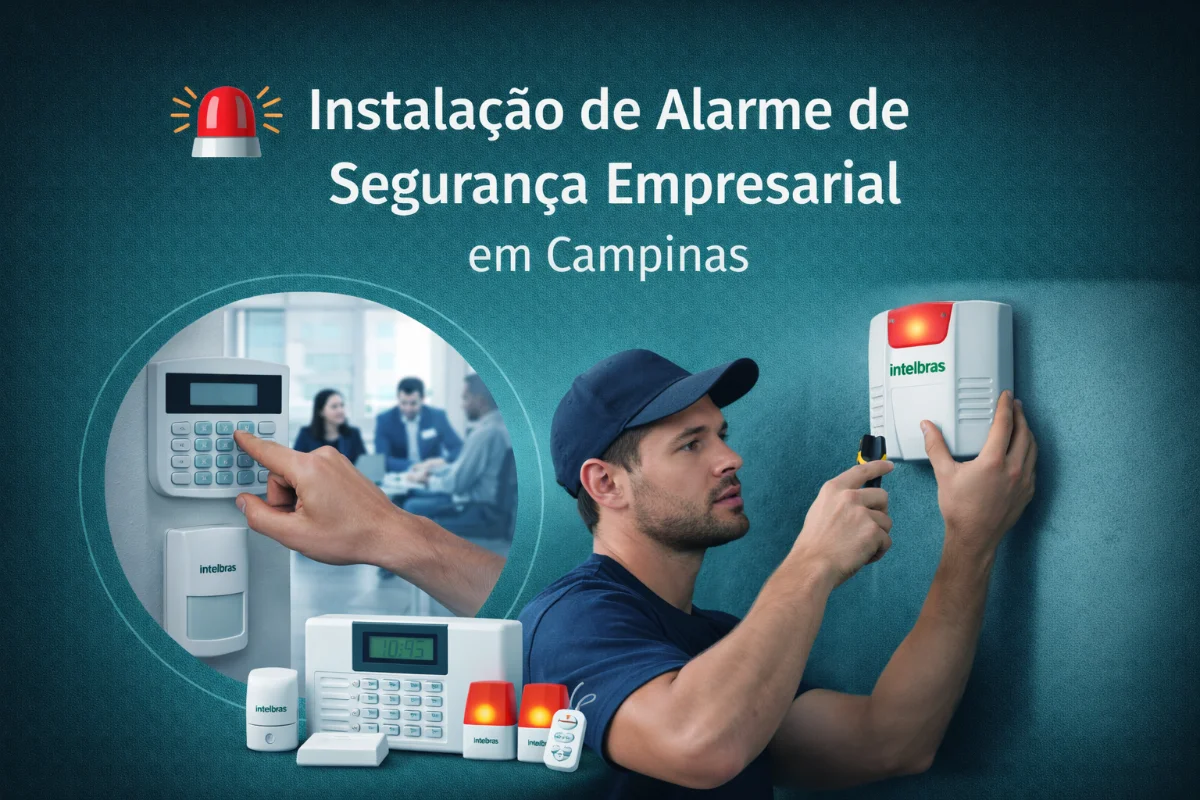 Instalação de Alarme de Segurança Empresarial Campinas