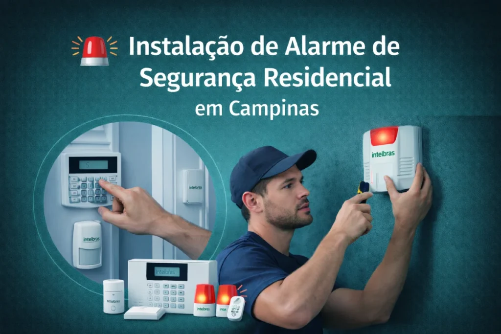 Instalação de Alarme de Segurança Residencial em Campinas